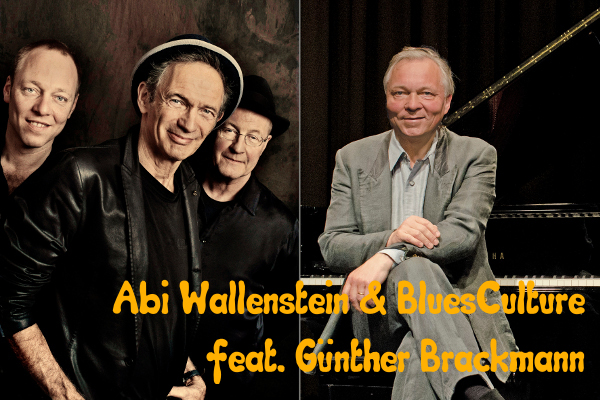 Mitreißenden „Feelgoodboogie“, der direkt in die Beine fährt, serviert Abi Wallenstein mit seiner Band BluesCulture und dem Pianisten Günther Brackmann.
